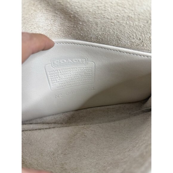 Vintage 80’s Rare Leather Coach Ivory Clutch Crossbody Bag 009-1020 USA - Picture 6 of 8